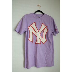 New Era NY Yankees T-Shirt Cooperstown Collection MLB‎ Lavender Large